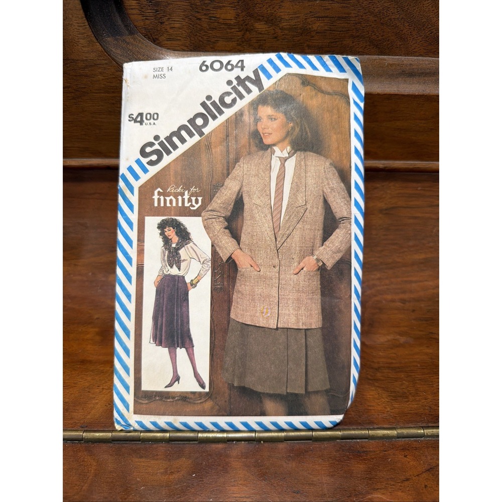 Vintage Simplicity Sewing Pattern 6064 Size 14